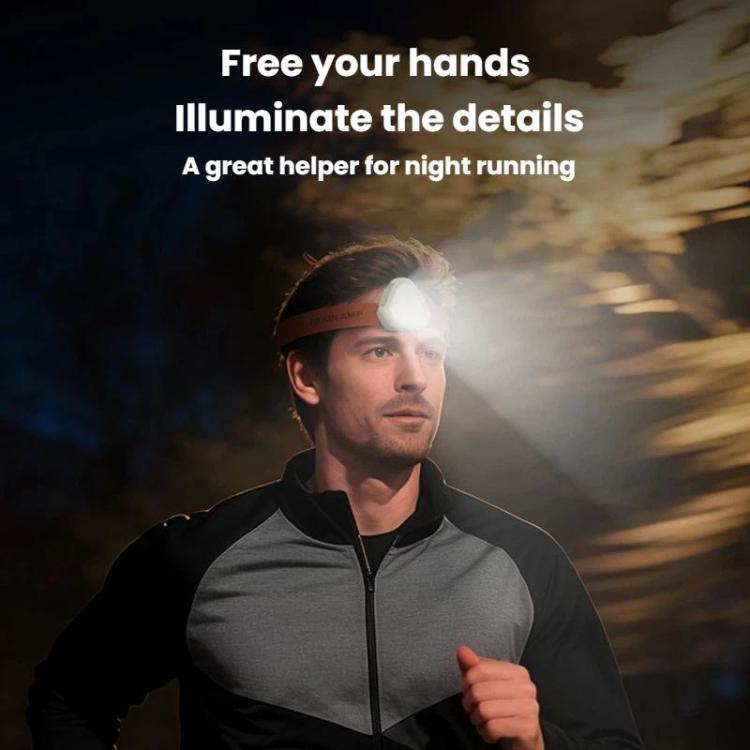 SMILING SHARK TD-0276-S Mini COB Headlamp For Night Running High Bright Flood Light Work Light - Khaki