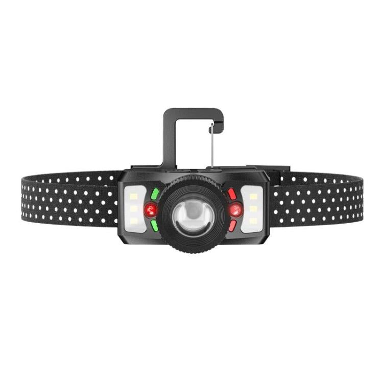 SMILING SHARK TD-0187A Outdoor Mechanical Zoom LED Headlamp Flood Light Rechargeable For Night Running Fishing