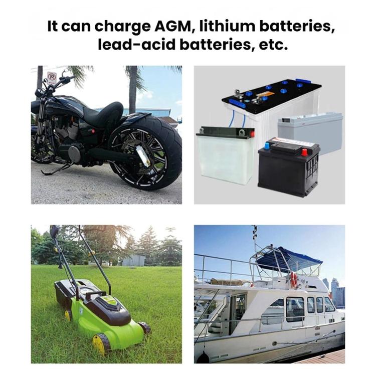 110V Eight-Stage Intelligent Motorcycle Lithium Battery Charger - F10000