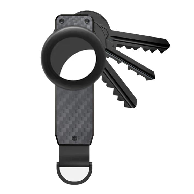 For AirTag 2nd Gen / AirTag 1st Gen Aluminum Key Holder Key Ring Organizer for 2-6 Keys Includes 2 Screwdrivers Carbon Fiber