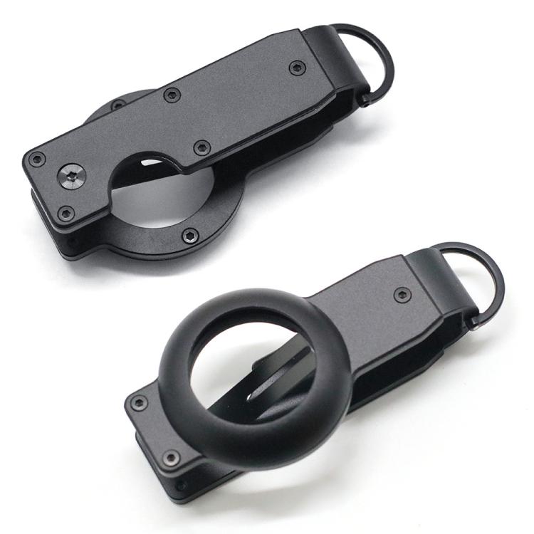 For AirTag 2nd Gen / AirTag 1st Gen Aluminum Key Holder Key Ring Organizer for 2-6 Keys Includes 2 Screwdrivers Black Forged Carbon Fiber