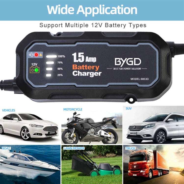 BYGD 1.5A 100V-240V Smart Battery Charger For Electric Scooters