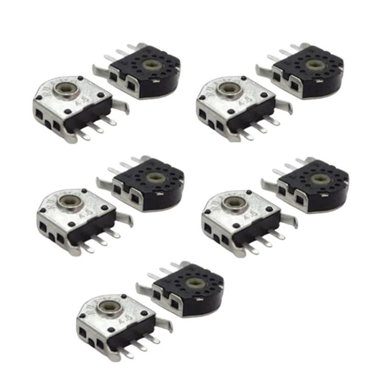 10pcs Mouse Wheel Encoder, Spec: Black Core 4.5mm