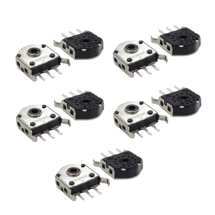 10pcs Mouse Wheel Encoder, Spec: Black Core 5mm