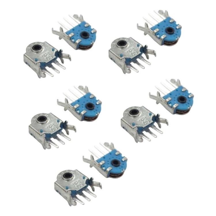 10pcs Mouse Wheel Encoder, Spec: Blue Core 7mm