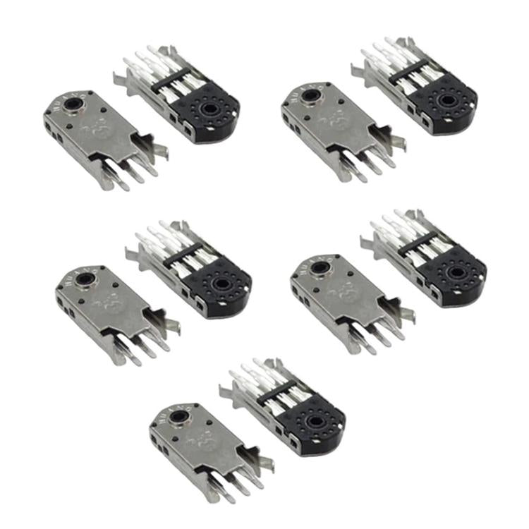 10pcs Mouse Wheel Encoder, Spec: Black Core 15mm