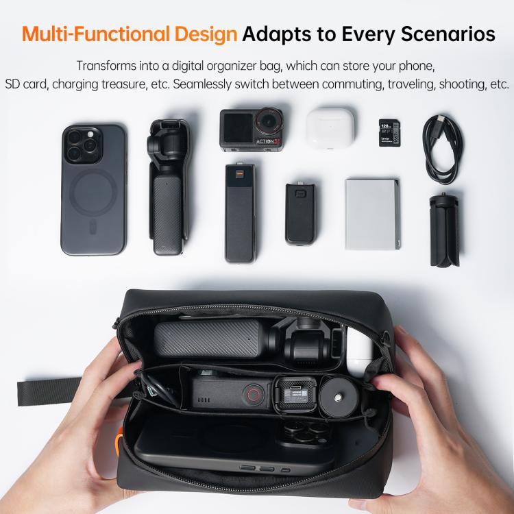 LKTOP L-PPM-013 For DJI Osmo Pocket 3 / 4 Action Camera Shoulder Bag