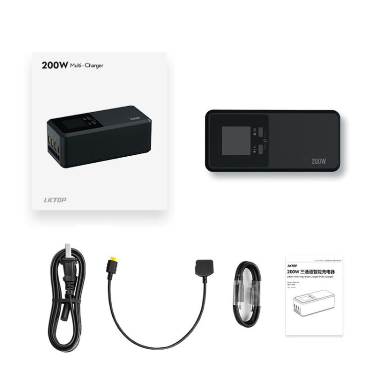 For DJI Air 3 / 3S LKTOP UC342 200W 3-Channel Charger Aerial Photography Charging Butler EU Plug