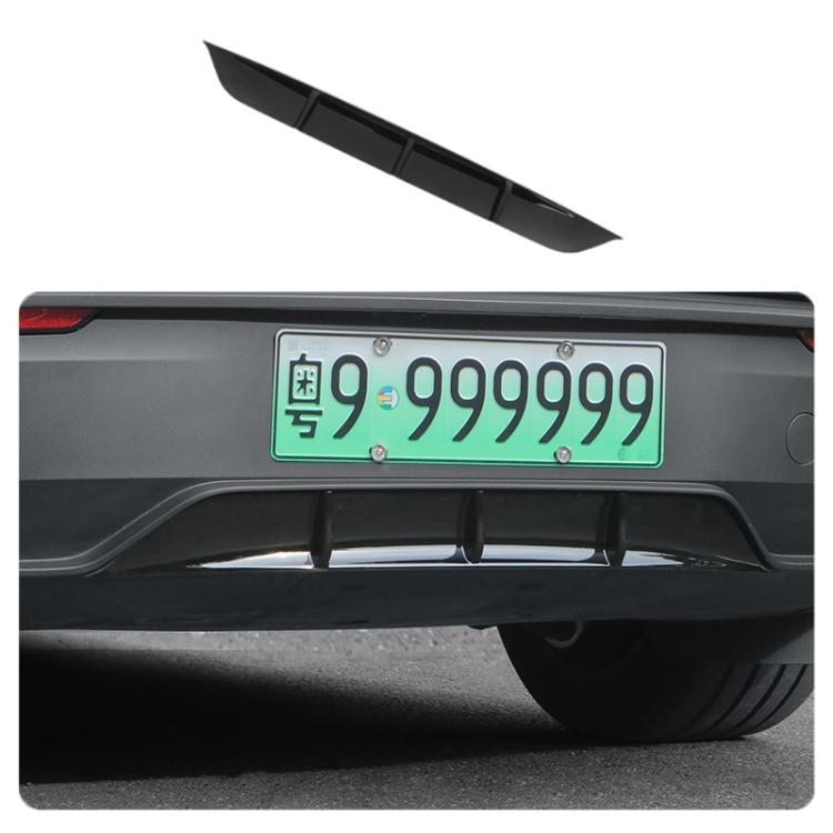 For Tesla 2025+ Model Y Juniper Rear Spoiler Rear Diffuser Trim, Style: Black Spray Paint