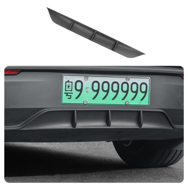 For Tesla 2025+ Model Y Juniper Rear Spoiler Rear Diffuser Trim, Style: Matte Carbon Water Transfer Printing