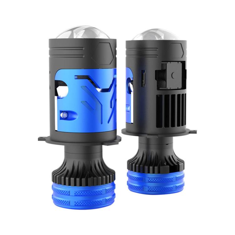 2pcs 6000K Automotive LED Laser Headlights Super Bright with Lens - H4
