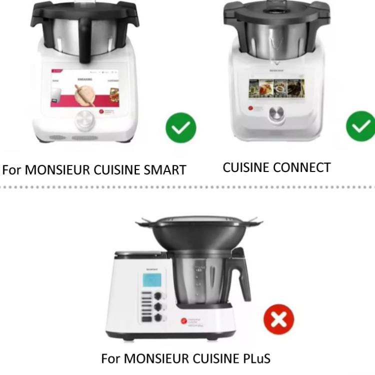 For Monsieur Cuisine Connect Butterfly Mixes Food Processor Replacement Whisking Attachment - Black