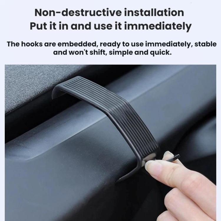 For Tesla Model Y Juniper / Model 3 Highland Dashboard Hook - Black