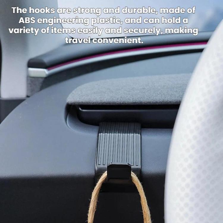For Tesla Model Y Juniper / Model 3 Highland Dashboard Hook - Black