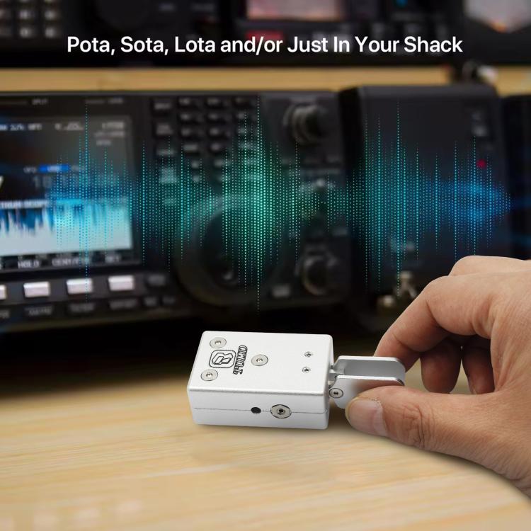 Portable Dual-Paddle Automatic Key Wireless Shortwave Morse Code - 49.8x32x20mm
