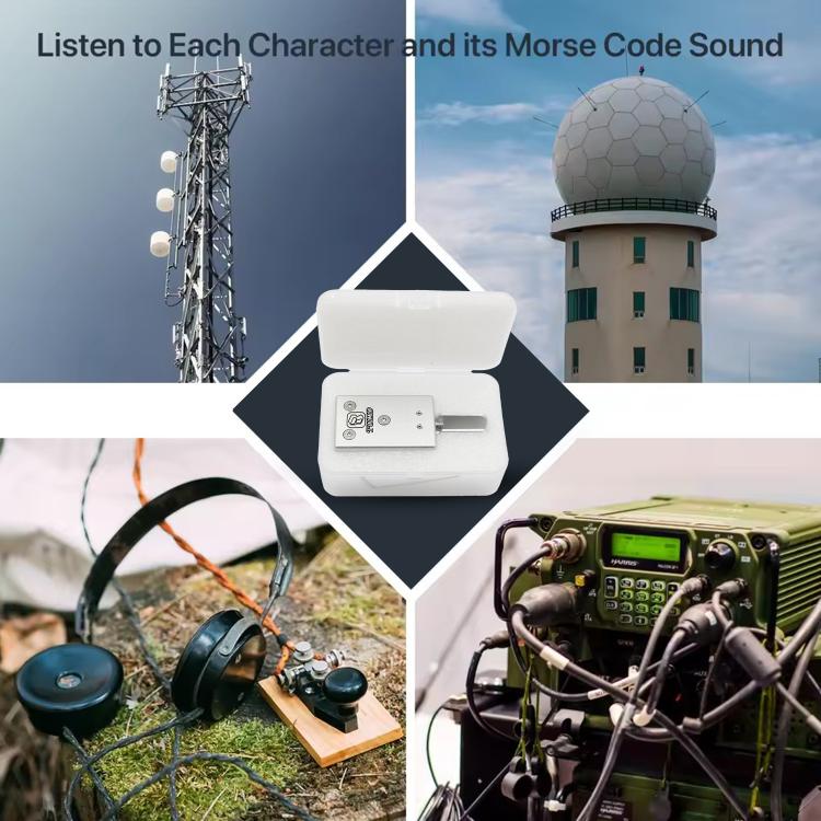 Portable Dual-Paddle Automatic Key Wireless Shortwave Morse Code - 49.8x32x20mm