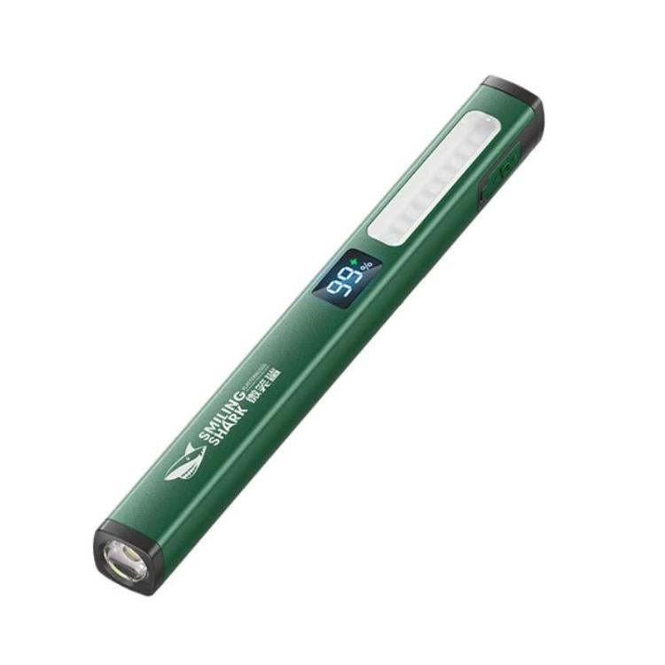SMILING SHARK GZ-5112 Multi-Functional Outdoor Rechargeable Work Light Portable Magnetic Flashlight - Green