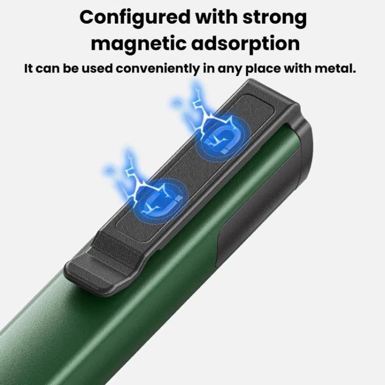 SMILING SHARK GZ-5112 Multi-Functional Outdoor Rechargeable Work Light Portable Magnetic Flashlight - Green