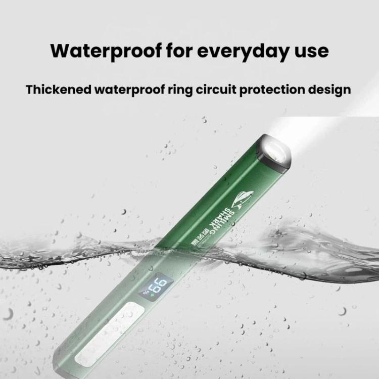 SMILING SHARK GZ-5112 Multi-Functional Outdoor Rechargeable Work Light Portable Magnetic Flashlight - Green