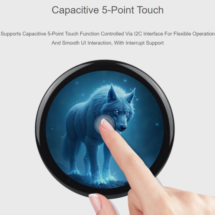 WAVESHARE RP2350 High-Performance Microcontroller Development Board Features 1.46-Inch Round Touchscreen Display - With Cover Glass
