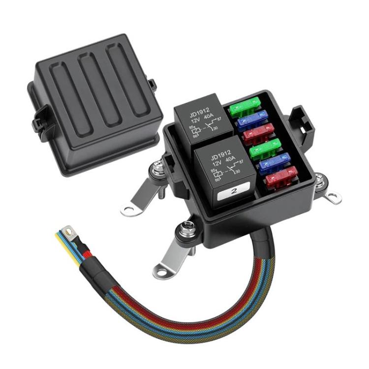 Car 6-Way Pre-Wired Waterproof Fuse Relay Box Automotive Fuse Relay Holder, Spec: 24V 5-Pin