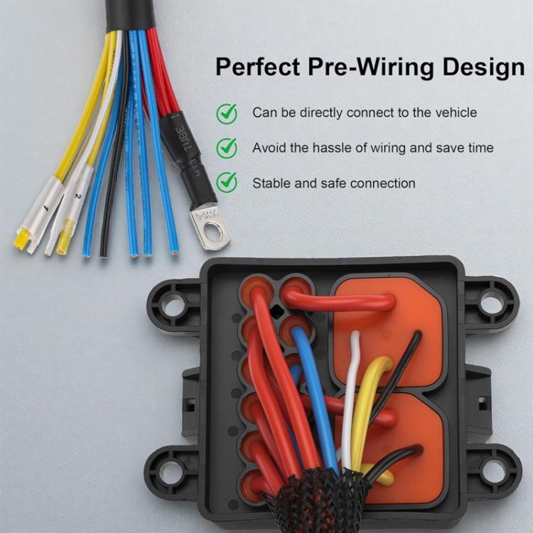 Car 6-Way Pre-Wired Waterproof Fuse Relay Box Automotive Fuse Relay Holder, Spec: 24V 4-Pin