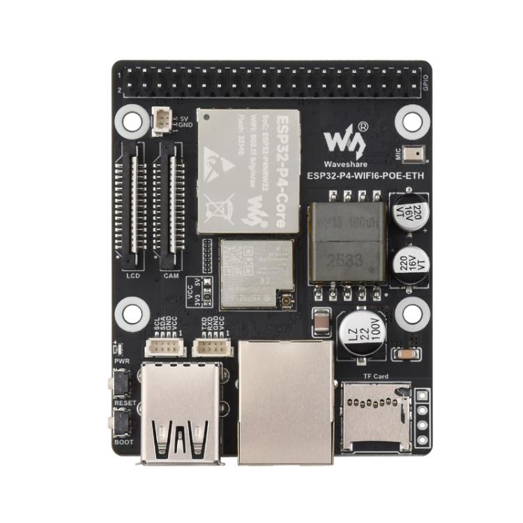 WAVESHARE ESP32-P4-WIFI6-POE-ETH Development Board Supports Power Over Ethernet  - PoE - Package D
