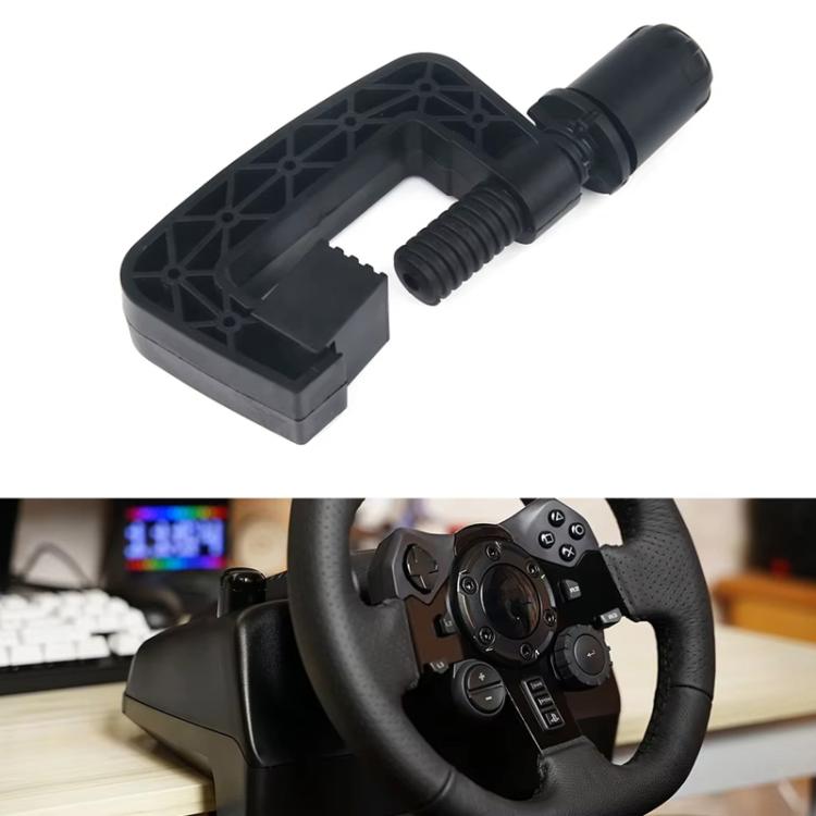 For Logitech G25 / G27 / G29 / G920 / G923 Gaming Steering Wheel Mount Clamp - Black