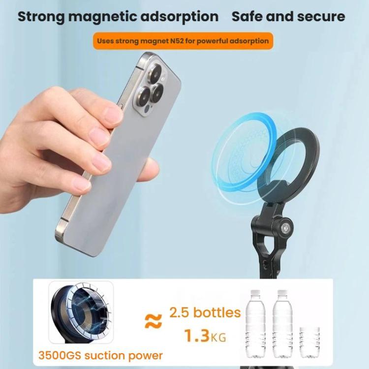 Cold Shoe Magnetic Folding Phone Holder Camera Horizontal Vertical Shooting Live Streaming Photography Stand - Alloy