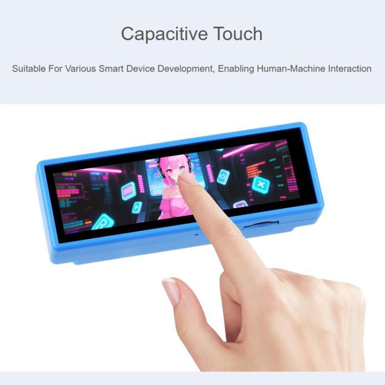 WAVESHARE ESP32-S3 Development Board Equipped With 3.49 Inch IPS Capacitive Touchscreen, Spec: Model A With Battery