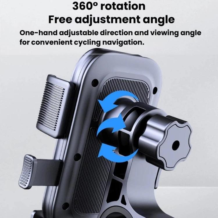 XY-106 Motorcycle Bike Shockproof Anti-Slip Phone Mount Rotatable Navigation Holder For Riders, Style: Rearview Mirror