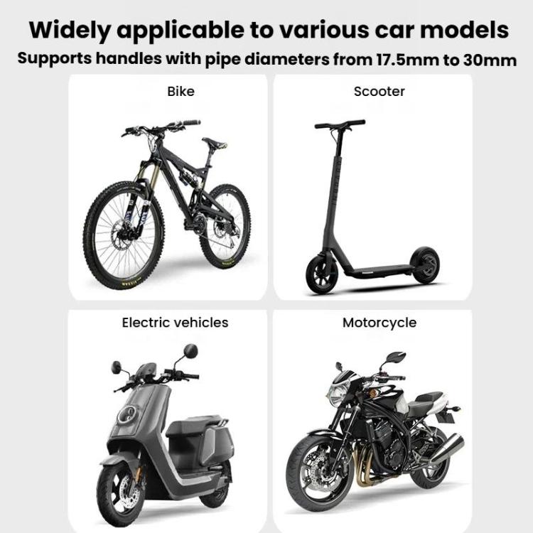 XY-106 Motorcycle Bike Shockproof Anti-Slip Phone Mount Rotatable Navigation Holder For Riders, Style: Rearview Mirror