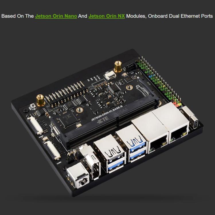 WAVESHARE For Jetson Orin Nano / NX Super Dual Ethernet Base Board