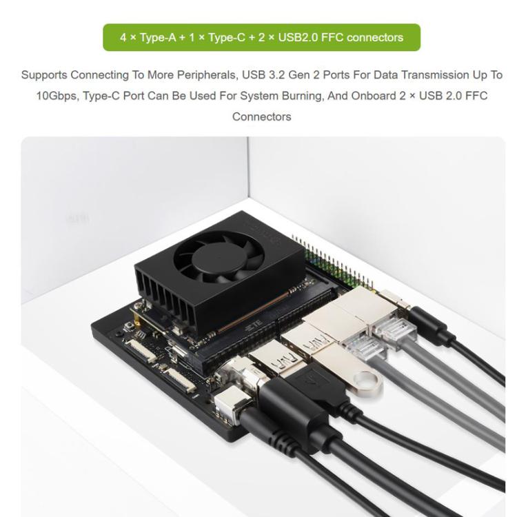 WAVESHARE For Jetson Orin Nano / NX Super Dual Ethernet Base Board