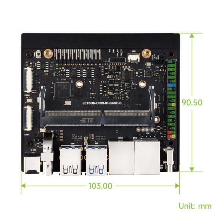 WAVESHARE For Jetson Orin Nano / NX Super Dual Ethernet Base Board