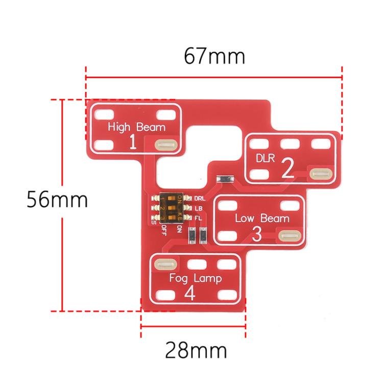 For Chevrolet / GMC / Cadillac Low Beam High Beam DRL Circuit Board, Spec: Enhanced
