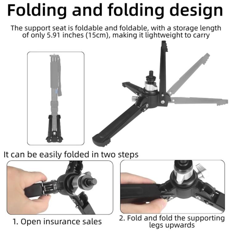 BEXIN ST-1 Monopod Base Tripod Support Portable Camera Stand Tripod Stand