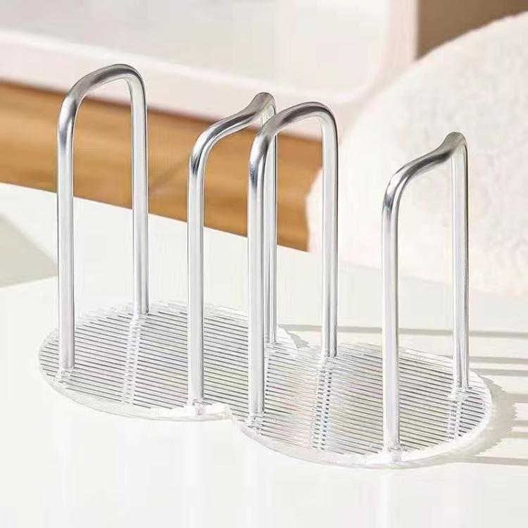 Acrylic Paper Cup Holder Single-Use Cup Dispenser, Spec: Dual-Cup Silver