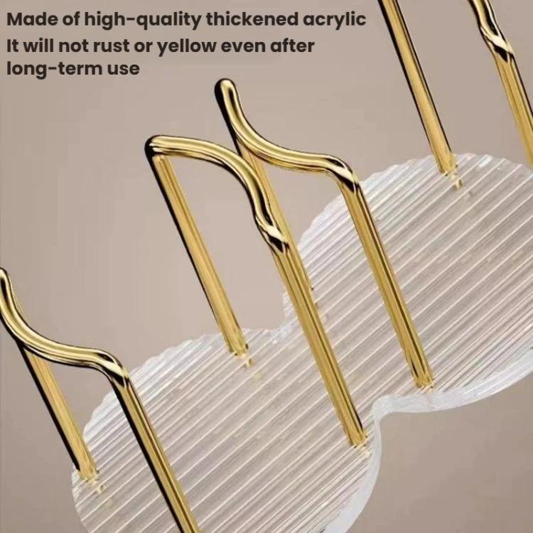 Acrylic Paper Cup Holder Single-Use Cup Dispenser, Spec: Single Cup Gold