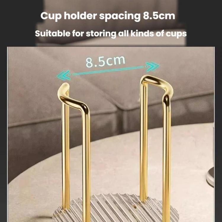 Acrylic Paper Cup Holder Single-Use Cup Dispenser, Spec: Dual-Cup Gold