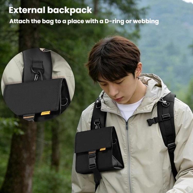Cwatcun D258 Compact DSLR Mirrorless Camera Carry Case Outdoor Photography Bag - Black