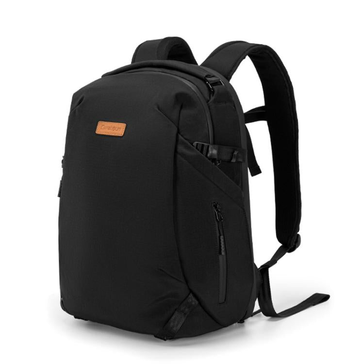Cwatcun D248 Medium Camera Bag Waterproof High Capacity DSLR Digital Camera Backpack - Black