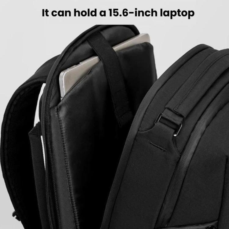Cwatcun D248 Medium Camera Bag Waterproof High Capacity DSLR Digital Camera Backpack - Black