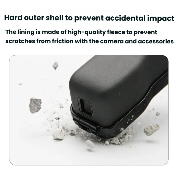 For DJI Osmo Pocket 3 Magnetic Flip Cover Case Body Lens Protector - Black