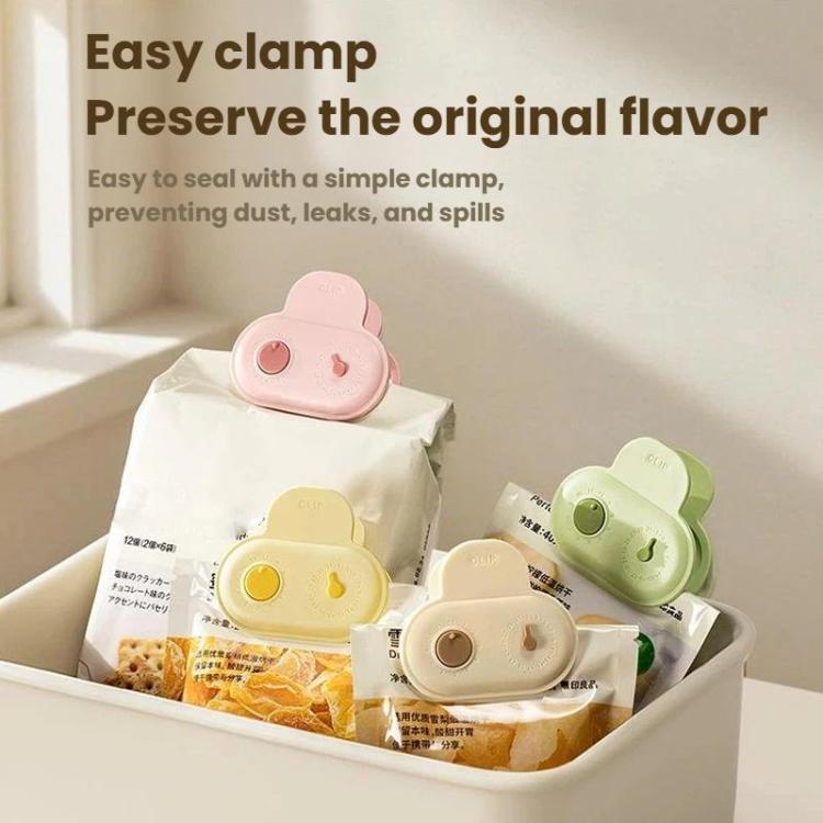5pcs /Pack Refrigerator Sealing Clips With Date Mark Ring Food Magnetic Sealing Pads