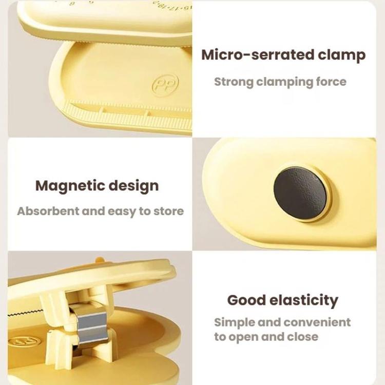 5pcs /Pack Refrigerator Sealing Clips With Date Mark Ring Food Magnetic Sealing Pads