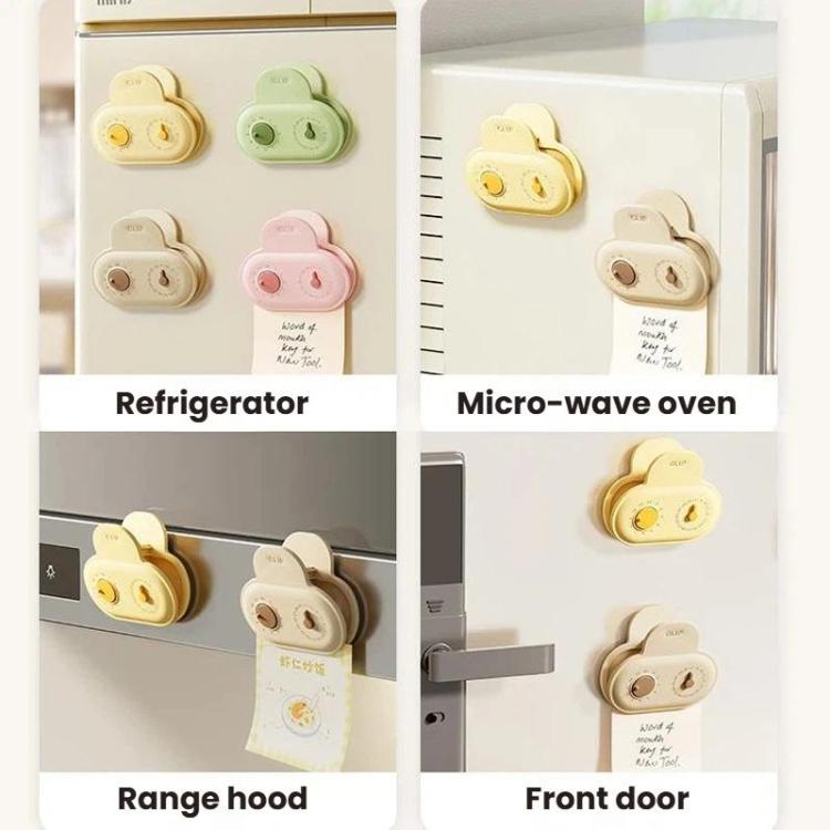 5pcs /Pack Refrigerator Sealing Clips With Date Mark Ring Food Magnetic Sealing Pads