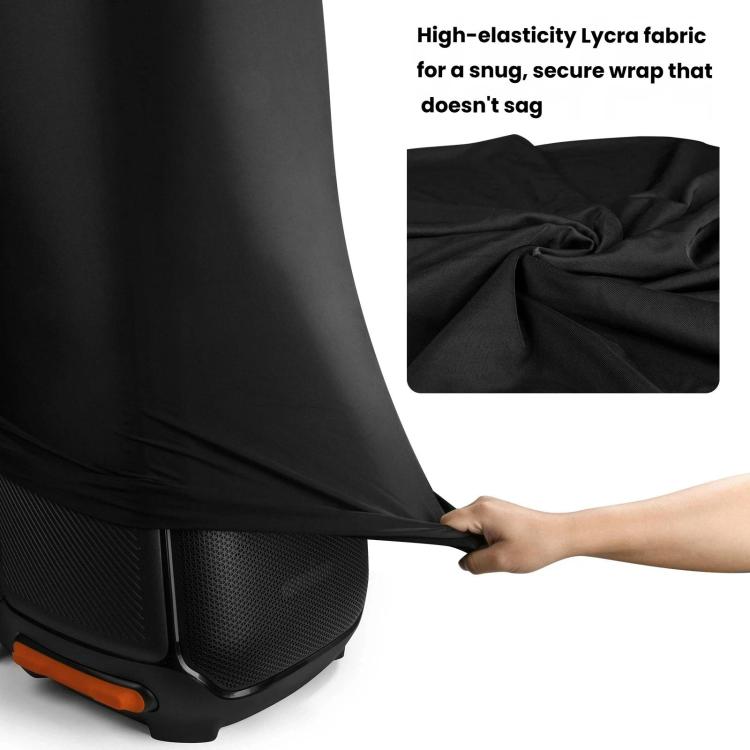 For JBL PartyBox 710 / 720 Lycra Dust Cover Stretchable Speaker Protector Elastic Spandex Jacket - Black