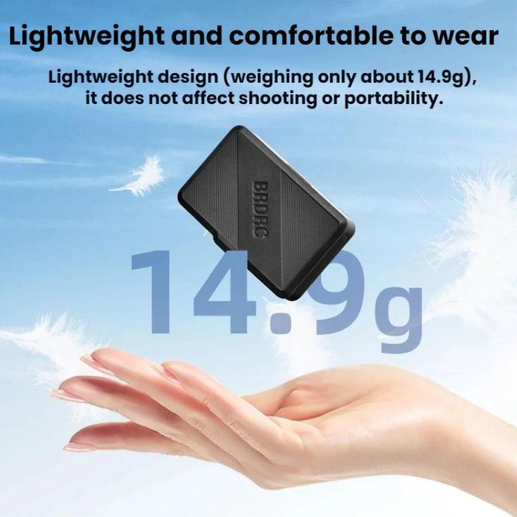For DJI Osmo Pocket 3 BRDRC Foldable Screen Protector Sunshade - Black