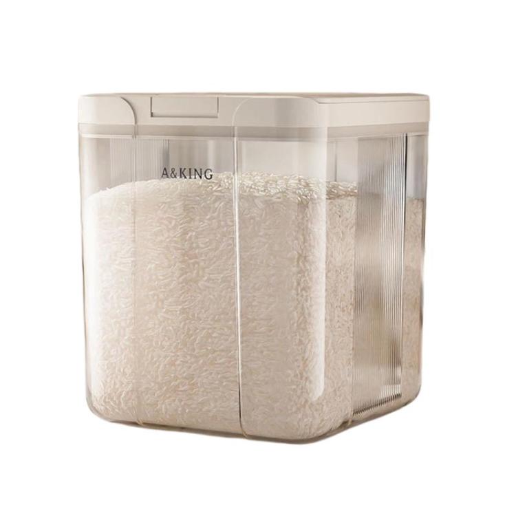 Press Flip Lid Rice Bucket For Home Kitchen Insect-Proof & Moisture-Proof Cereal Storage Container, Spec: 10L